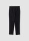 Black stretch viscose slim-fit chino trousers_6