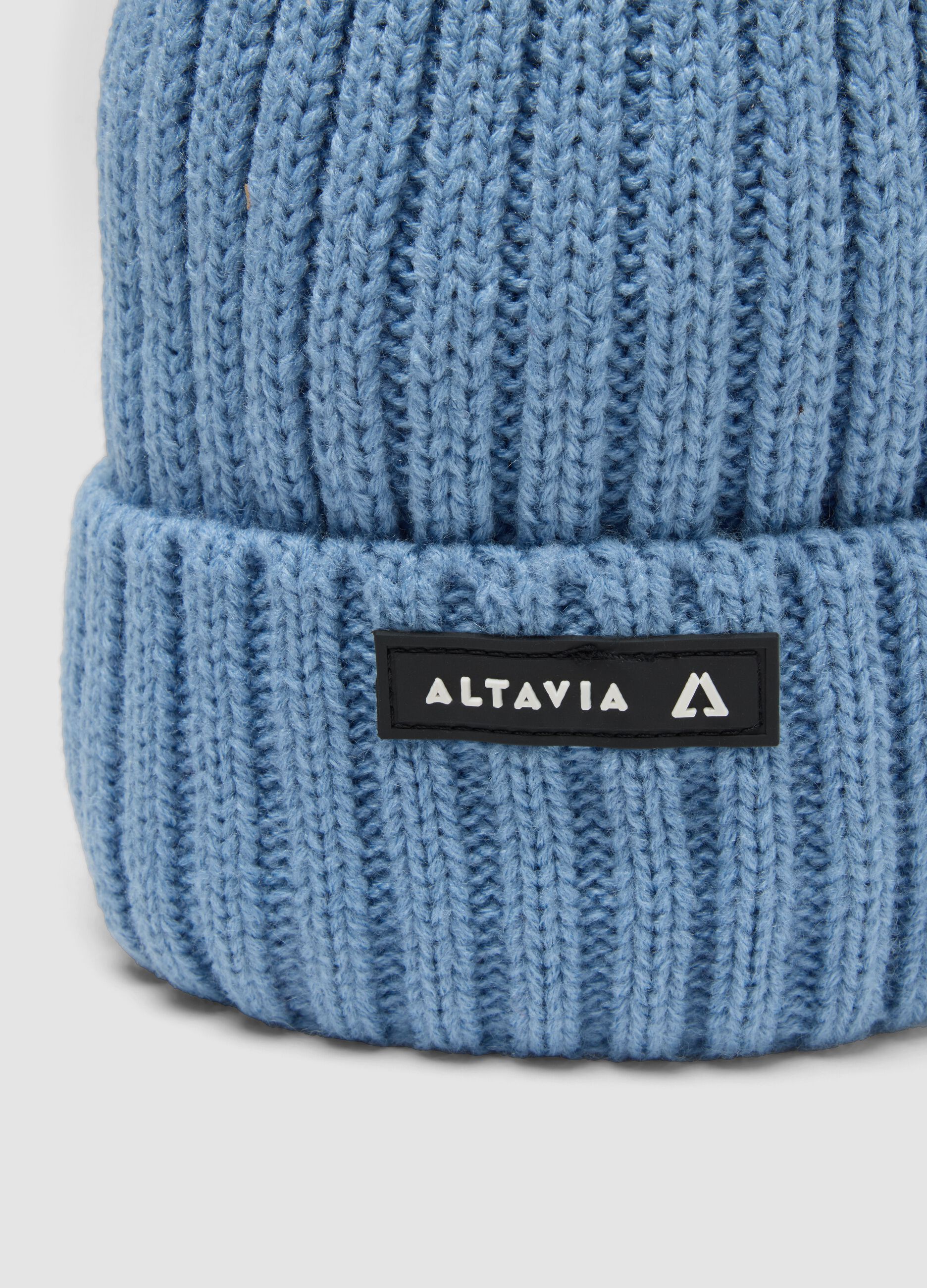 Ribbed knit beanie with turn-up cuff ALTAVIA WITH DEBORAH COMPAGNONI