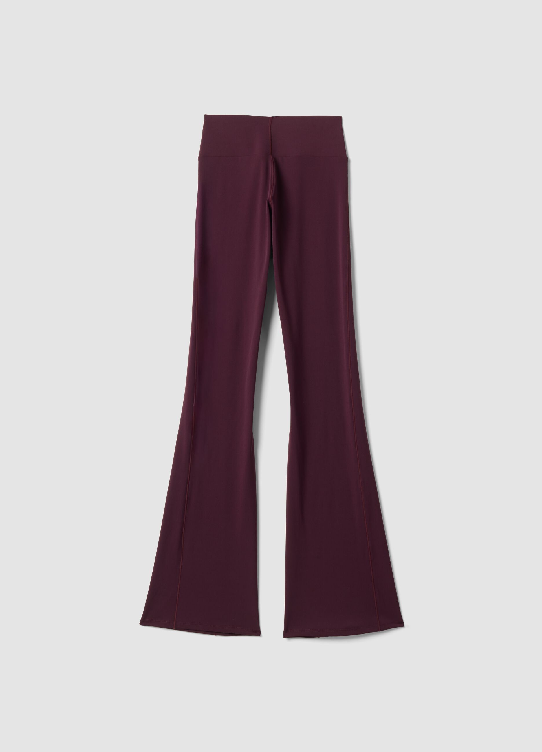 Purple flared leggings in stretch fabric ALTAVIA STUDIO