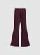 Purple flared leggings in stretch fabric ALTAVIA STUDIO_6