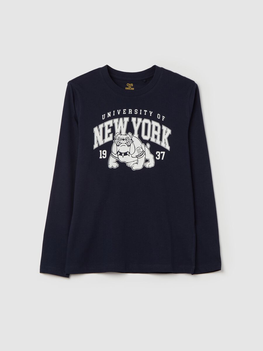 T-shirt a maniche lunghe con stampa_3