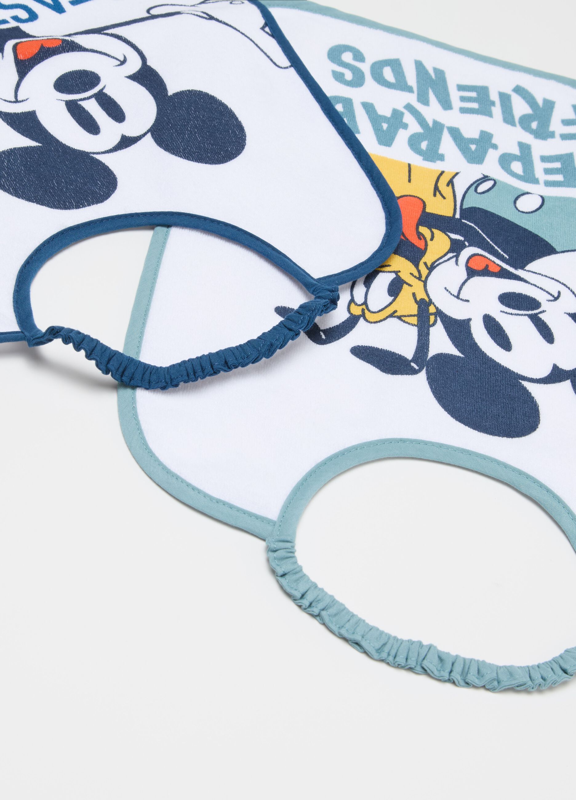 Two-pack bibs with Mickey Mouse and Pluto print