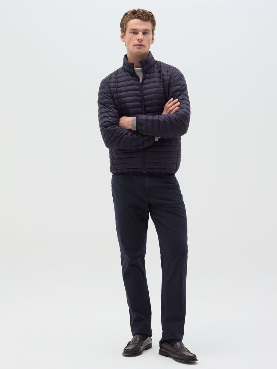 Full-zip ultralight quilted down jacket_1