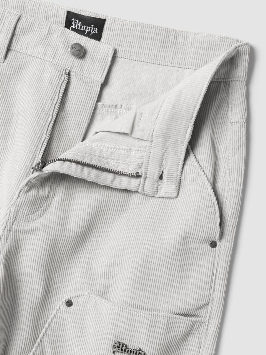 Corduroy Carpenter Pants Light Beige_6