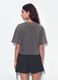 Grey pure cotton oversized T-shirt with teddy bear print_2