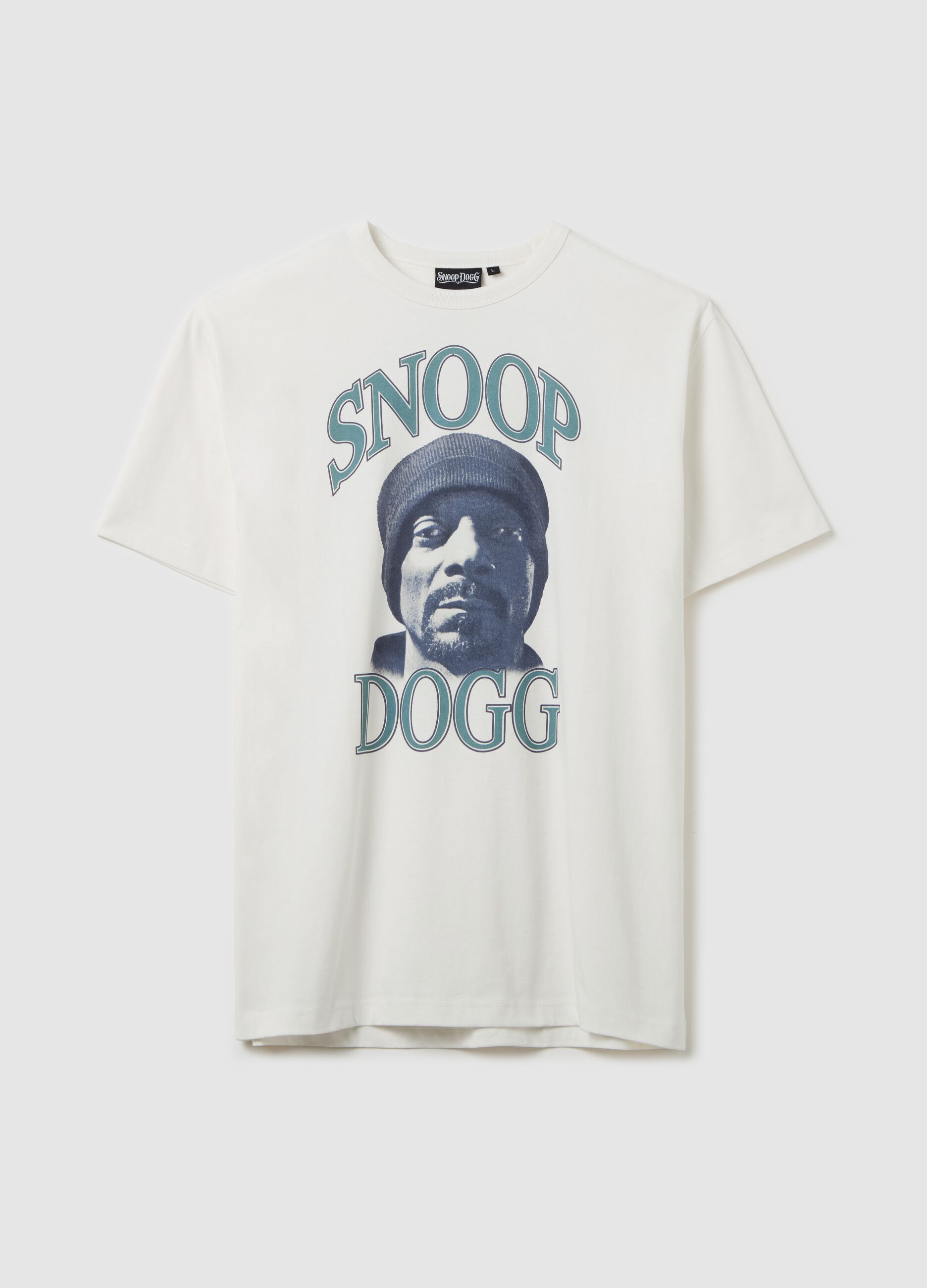 Cotton T-shirt with Snoop Dogg print