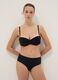 Black Balconette Bra with Removable Padding_1