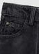 Children's Black Baggy Trousers in Pure Ribbed Cotton_2