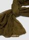 Green semi-sheer crinkle-effect scarf_1
