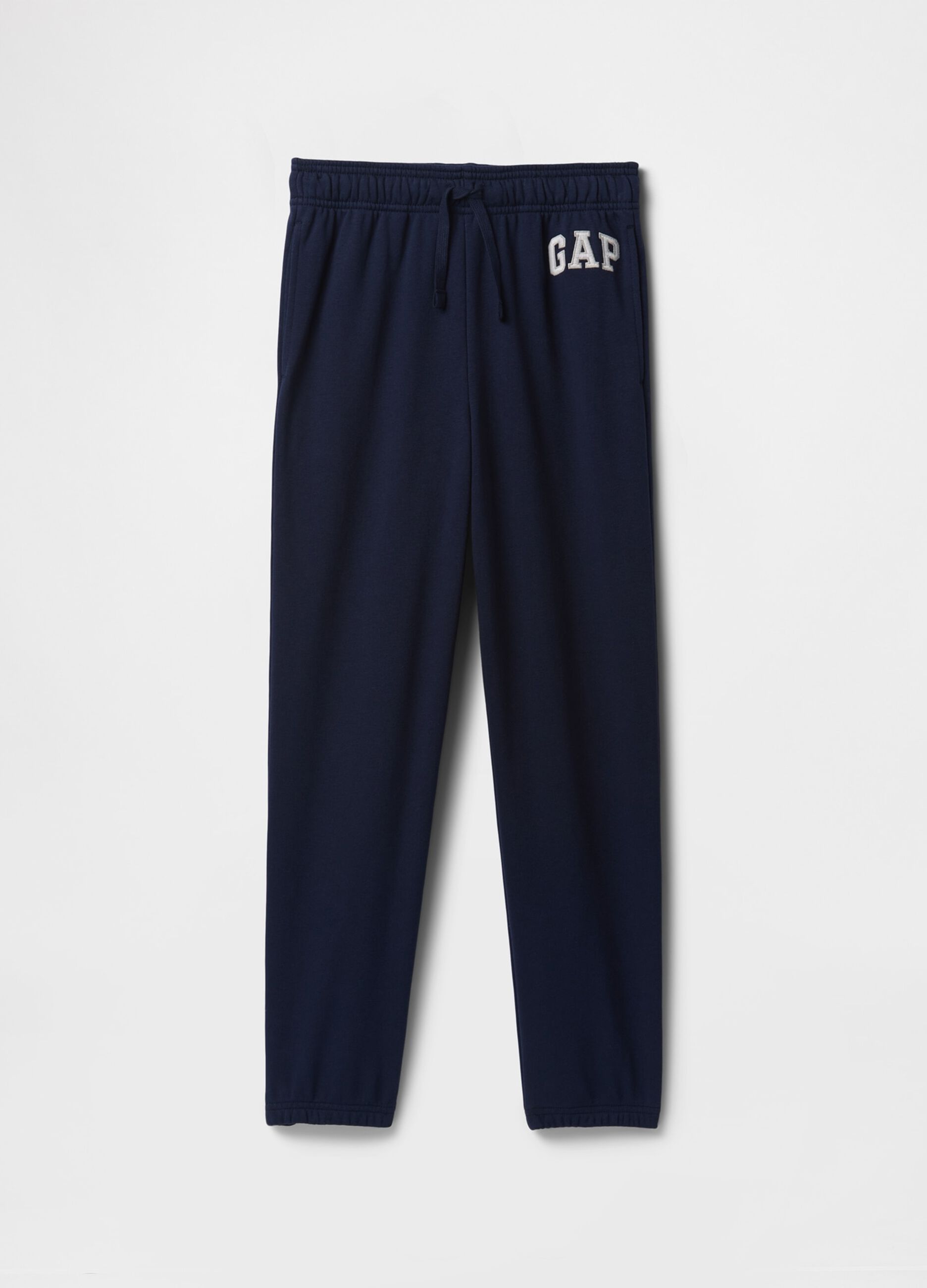 GAP Kids navy blue cotton-blend trousers