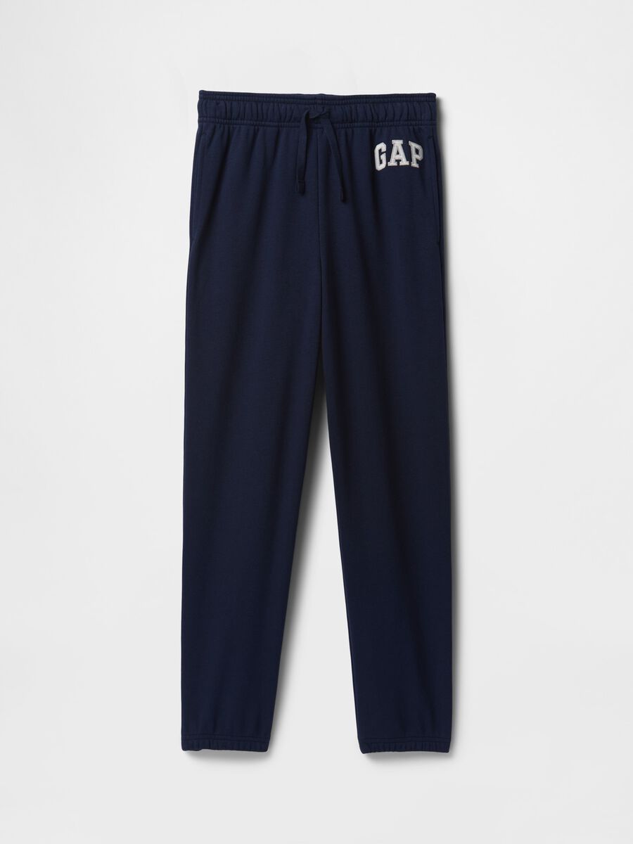 GAP Kids navy blue cotton-blend trousers_4