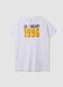 White pure cotton T-shirt with LA Galaxy print_2