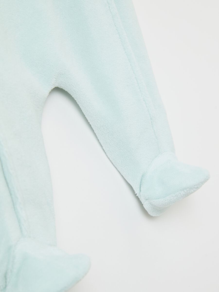 Velour onesie with Winnie The Pooh embroidery_3