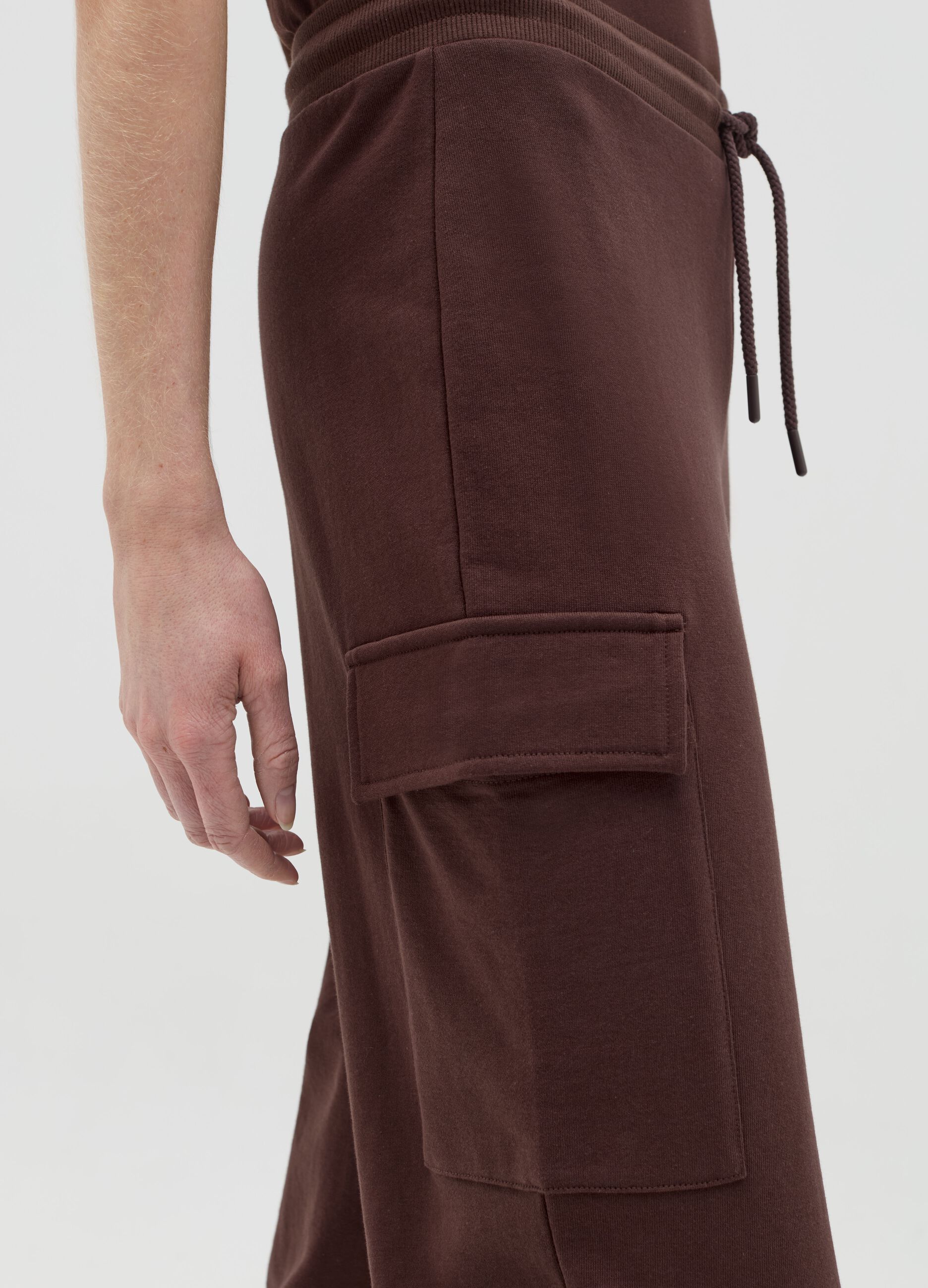 Cargo joggers in fleece