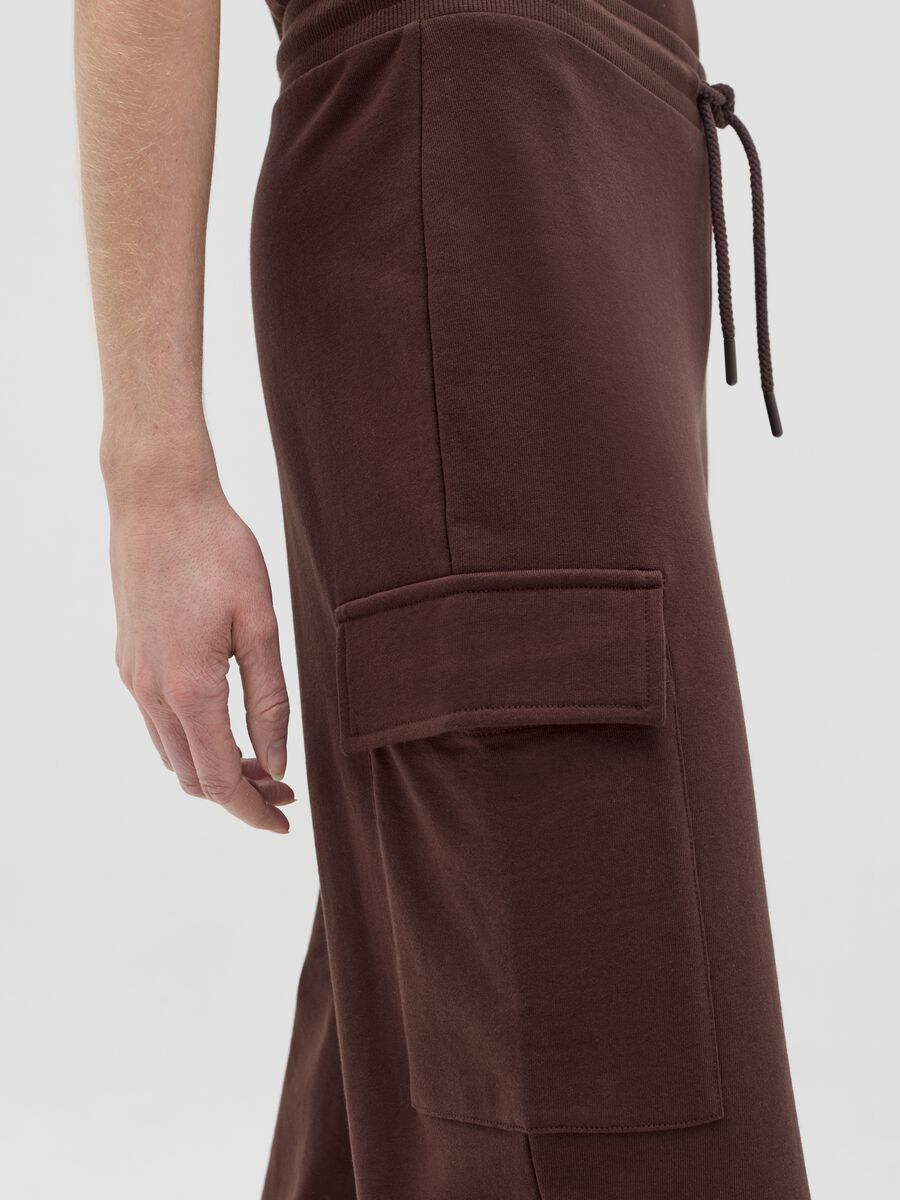 Cargo joggers in fleece_2