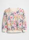 Multicoloured crew neck sweatshirt for girls_0