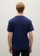 Regular fit blue pure cotton t-shirt_3