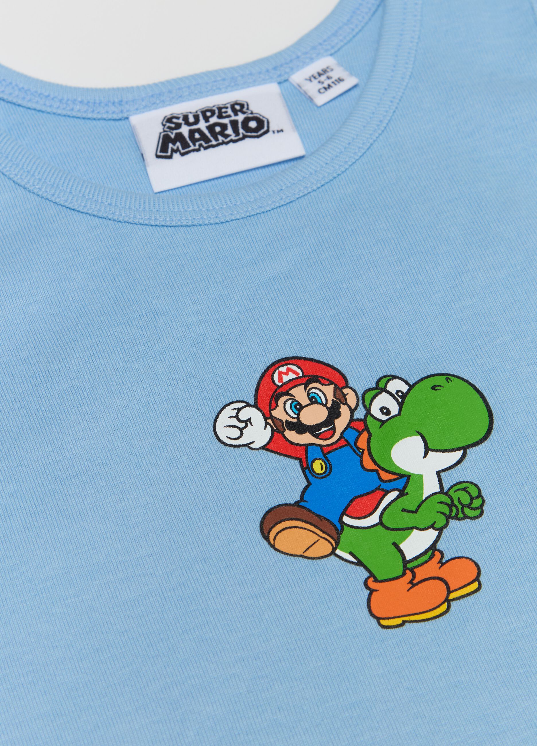 Two-pack racerback vests in cotton with Super Mario™ print