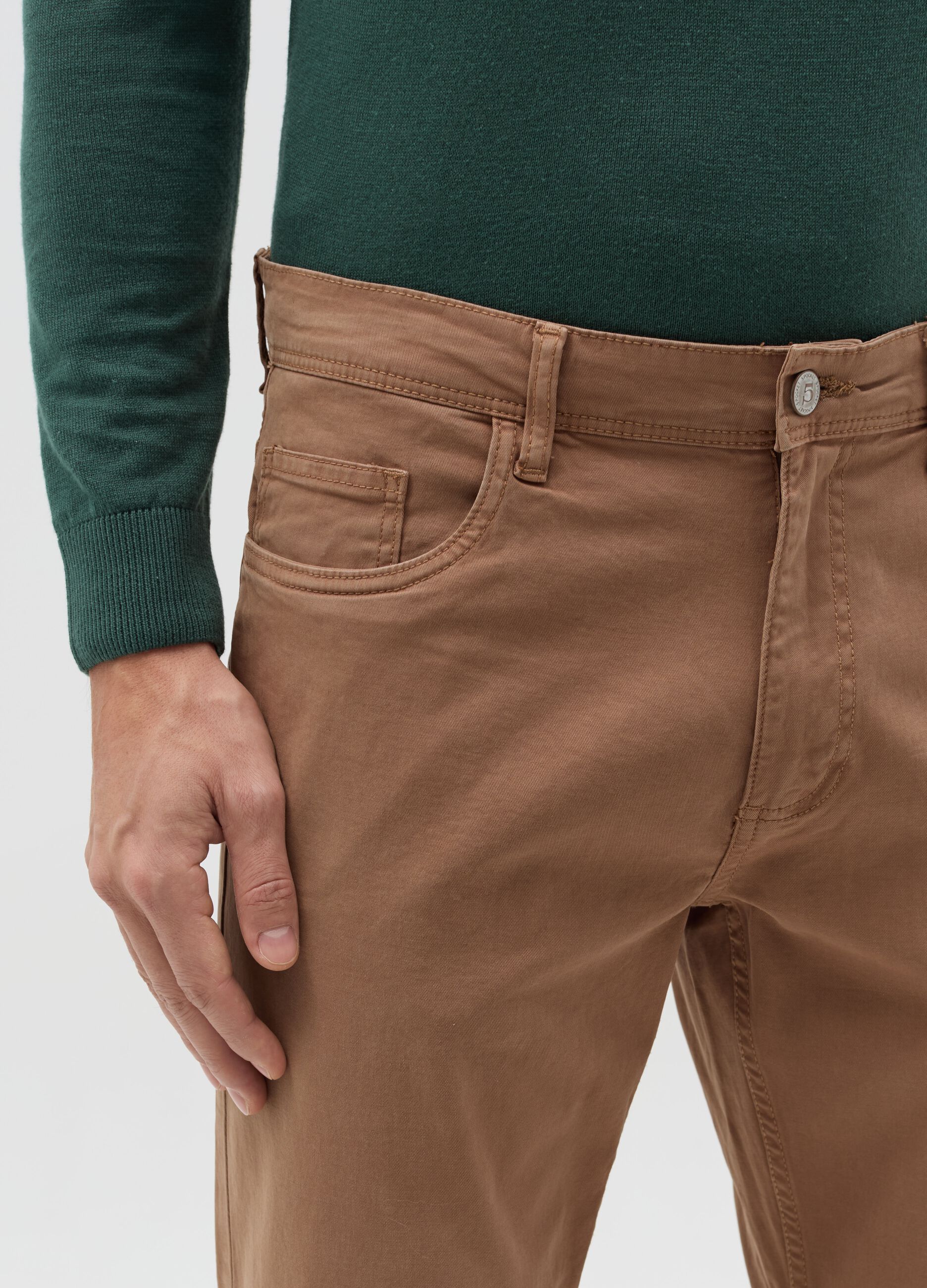 Regular-fit trousers with five pockets