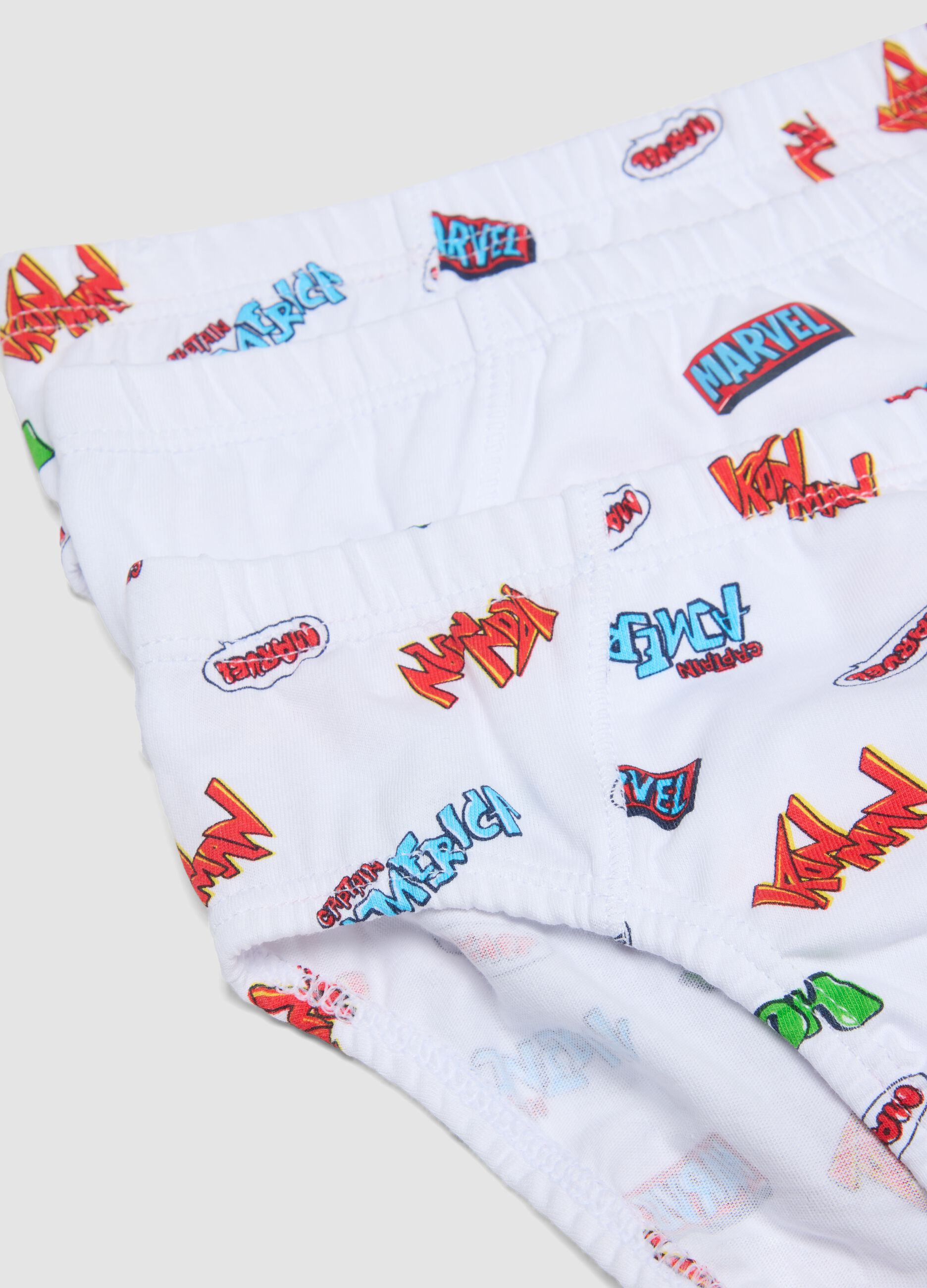 Multipack of five multicolour organic cotton briefs