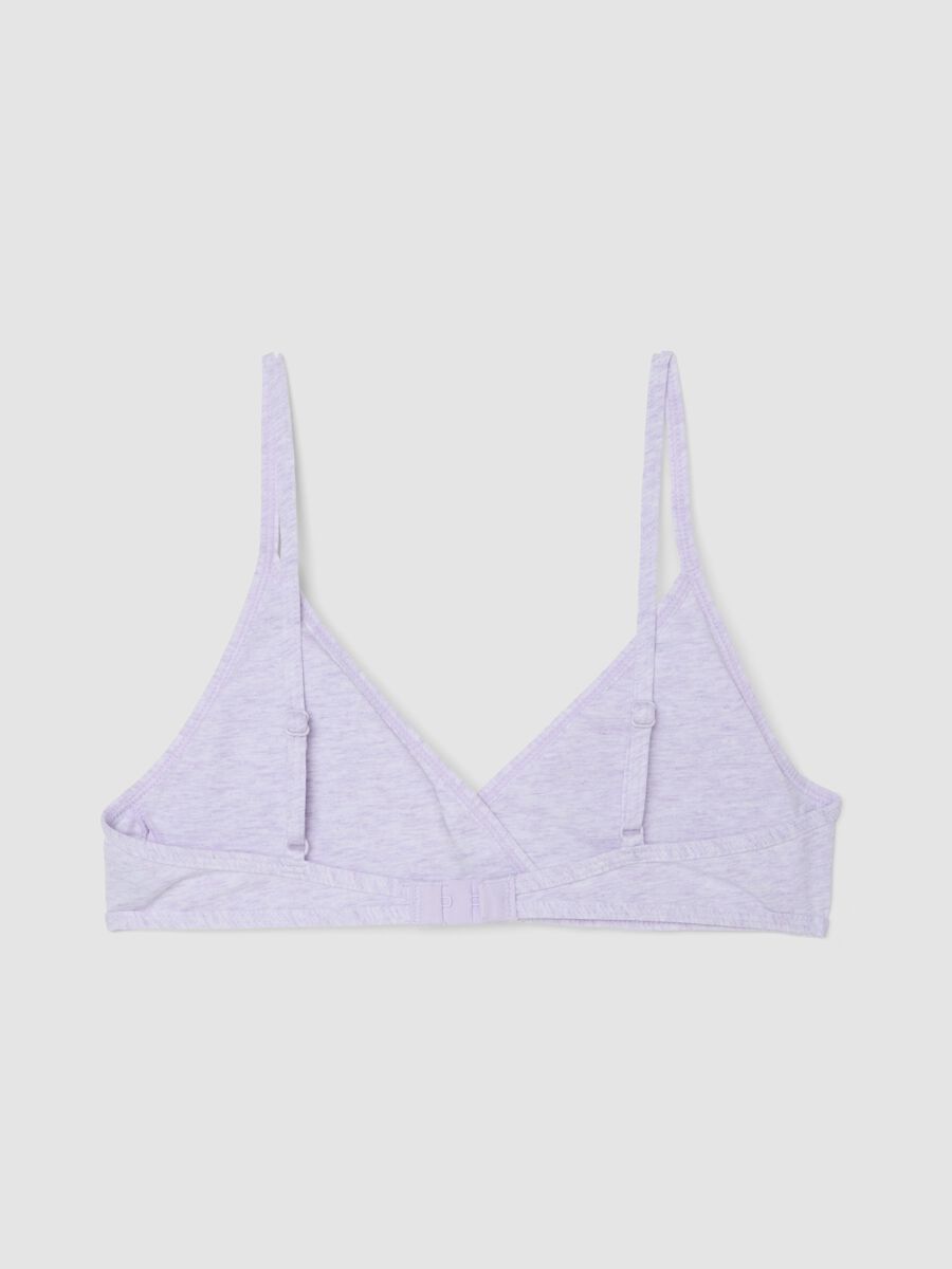 Girls&rsquo; purple stretch cotton triangle bra_1