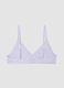 Girls&rsquo; purple stretch cotton triangle bra_1