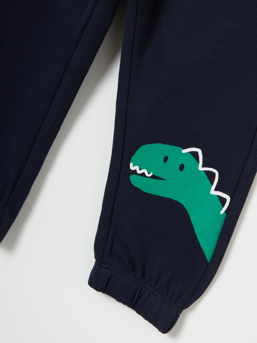 Cotton jogging set with dinosaurs print_2