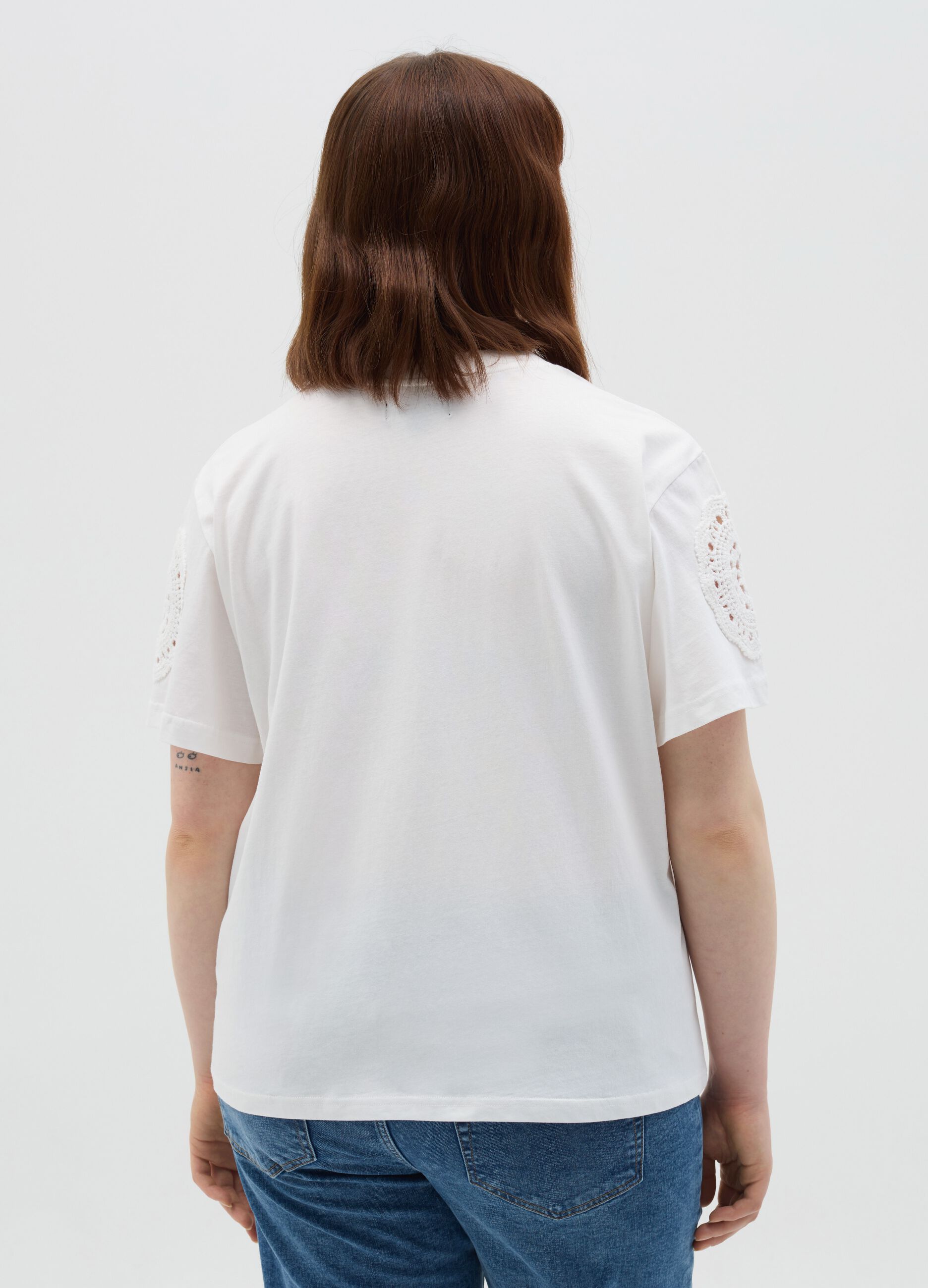 Mya Cotton White T-shirt