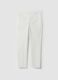 White stretch cotton trousers, regular fit_4