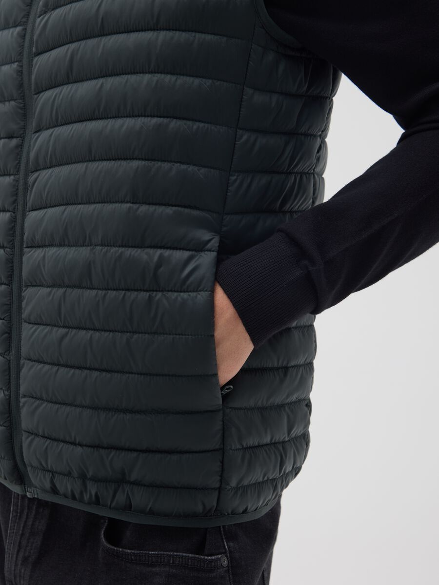 Gilet in nero regular fit_3