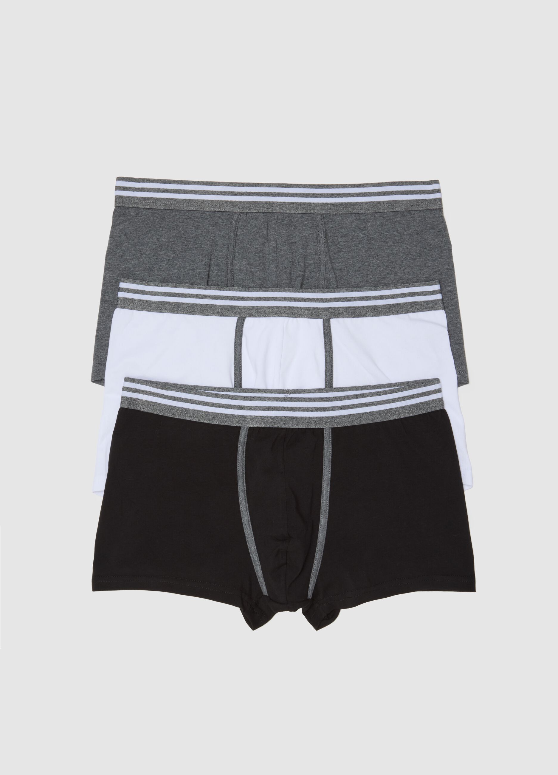 Tripack stretchy cotton blue boxers