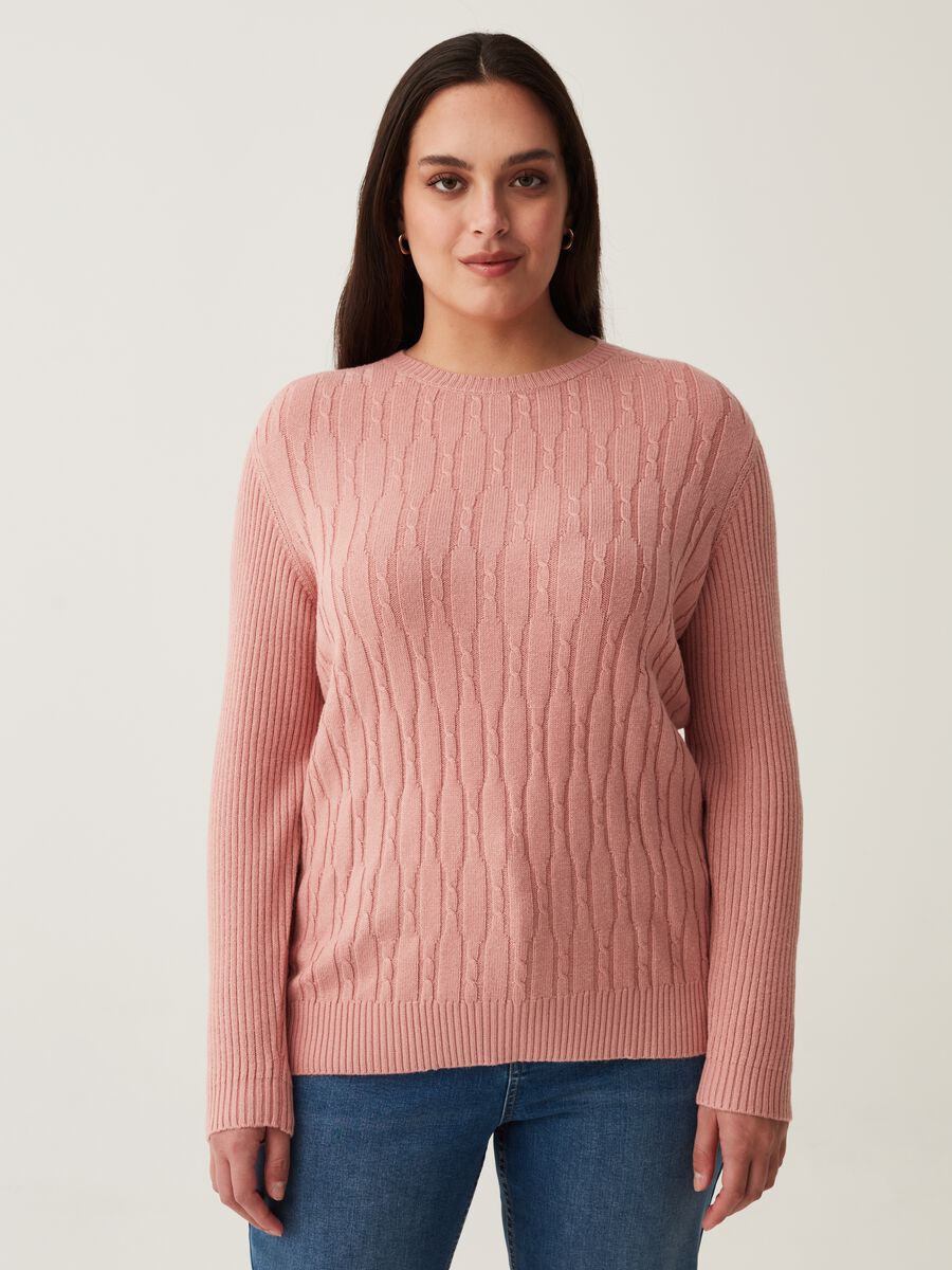 Pullover con lavorazione a coste Curvy_1