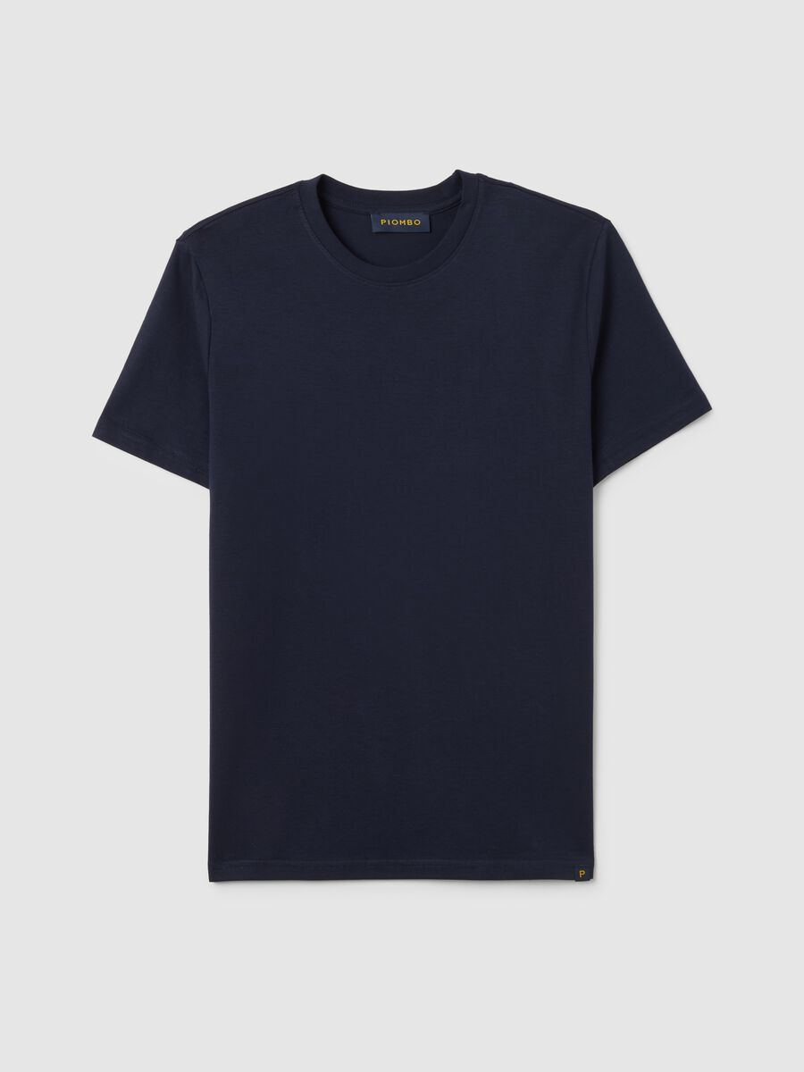 Blue Pure Cotton T-shirt_0
