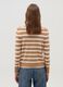 Striped cardigan with round neck_2