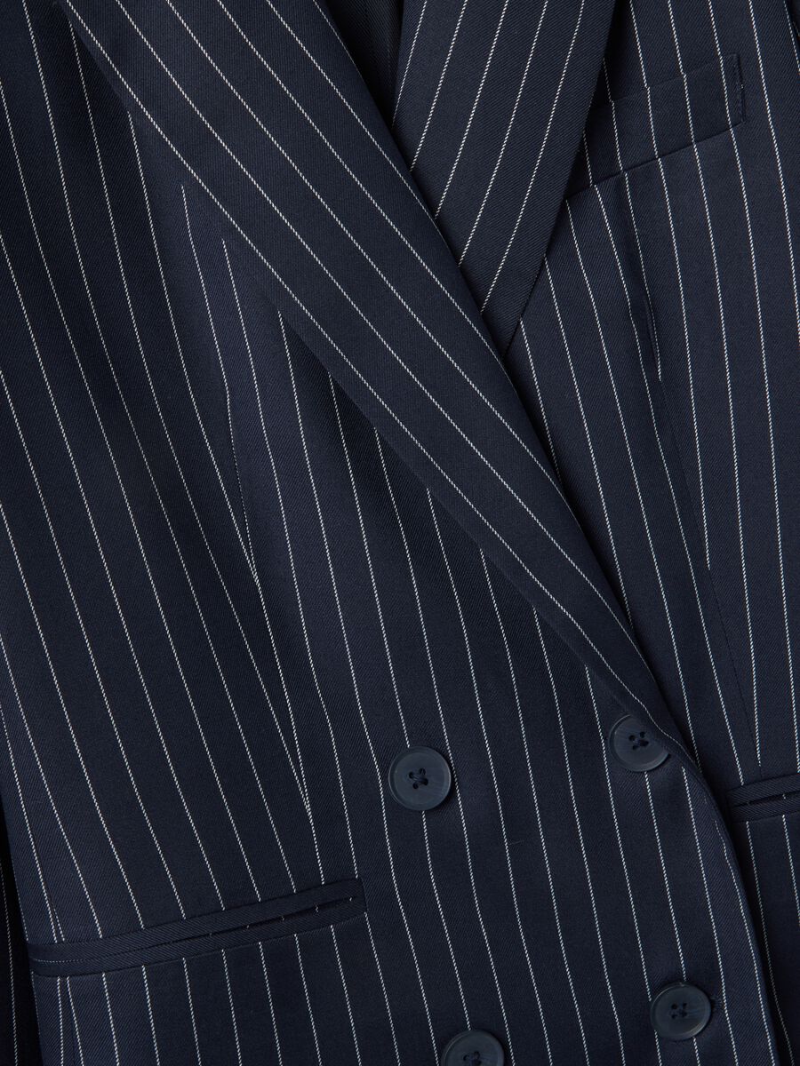 Regular fit multicolour striped blazer_5