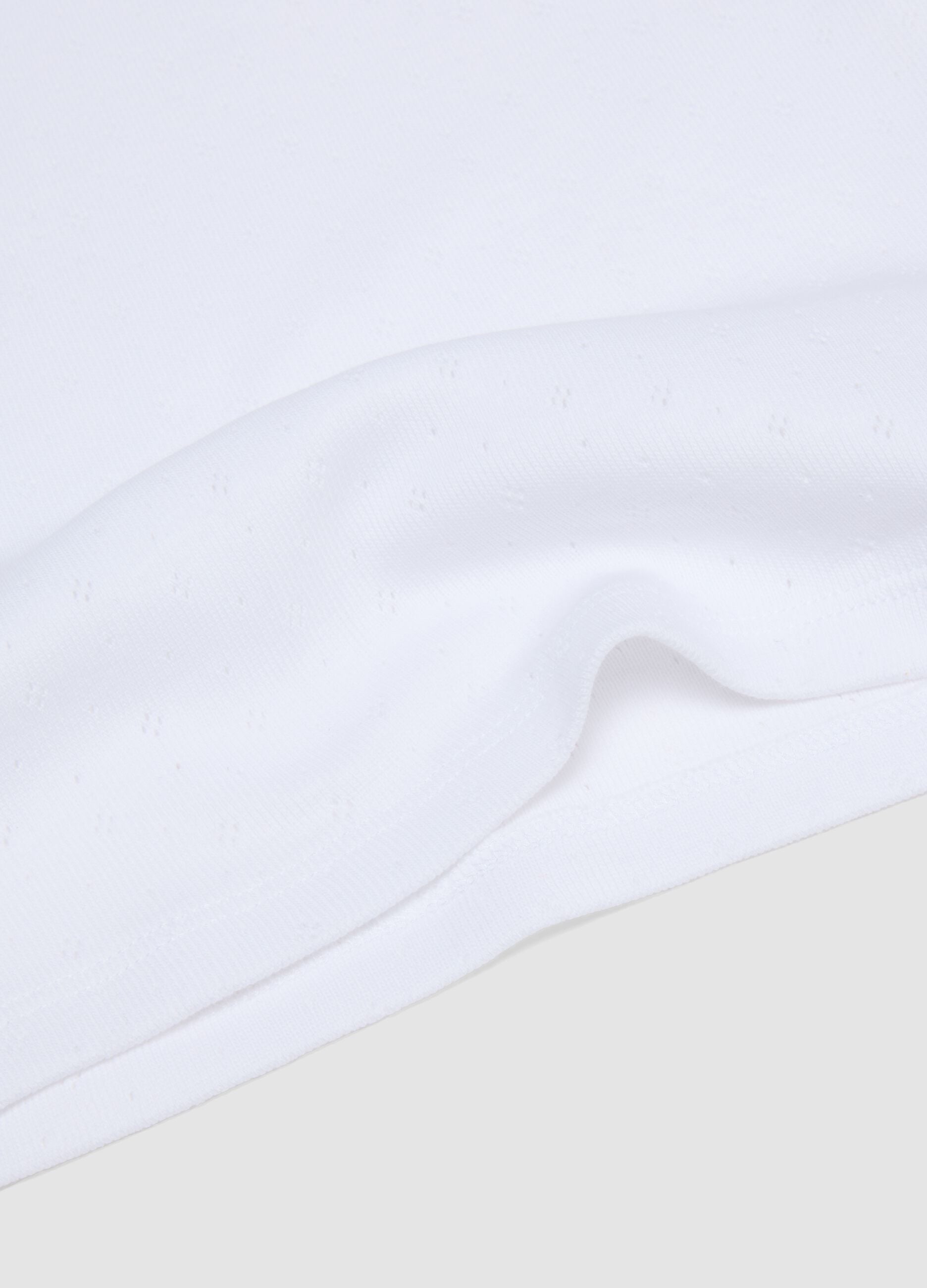 2-pack purple and white organic cotton vests, regular fit