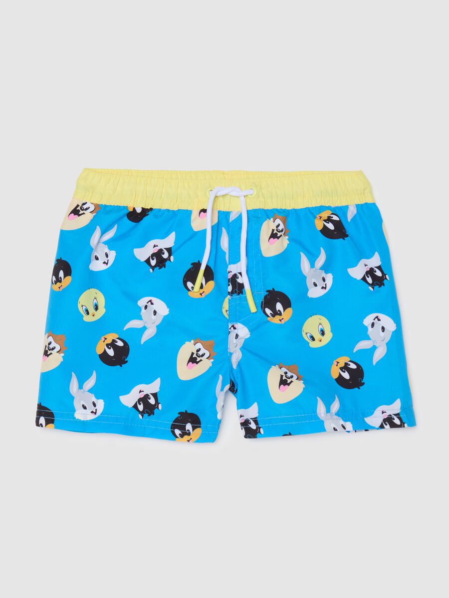 Multicolored children's swimsuit with Looney Tunes print, regular fit_0