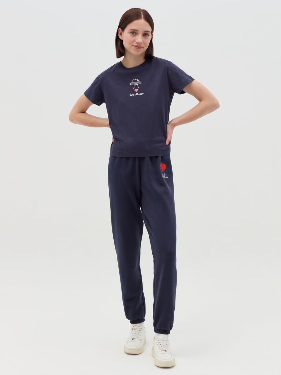 Cotton T-shirt with round neck_1