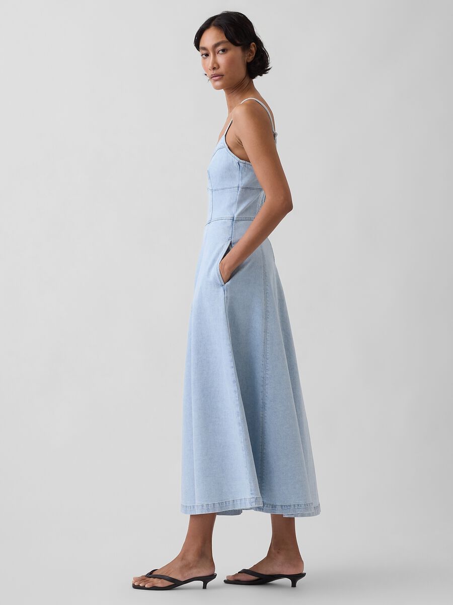 Midi Dress in Stretch Cotton_2