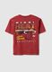 Red pure cotton kids' t-shirt relaxed fit with Miami Heat print_4