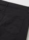 Black regular fit stretch cotton trousers_5