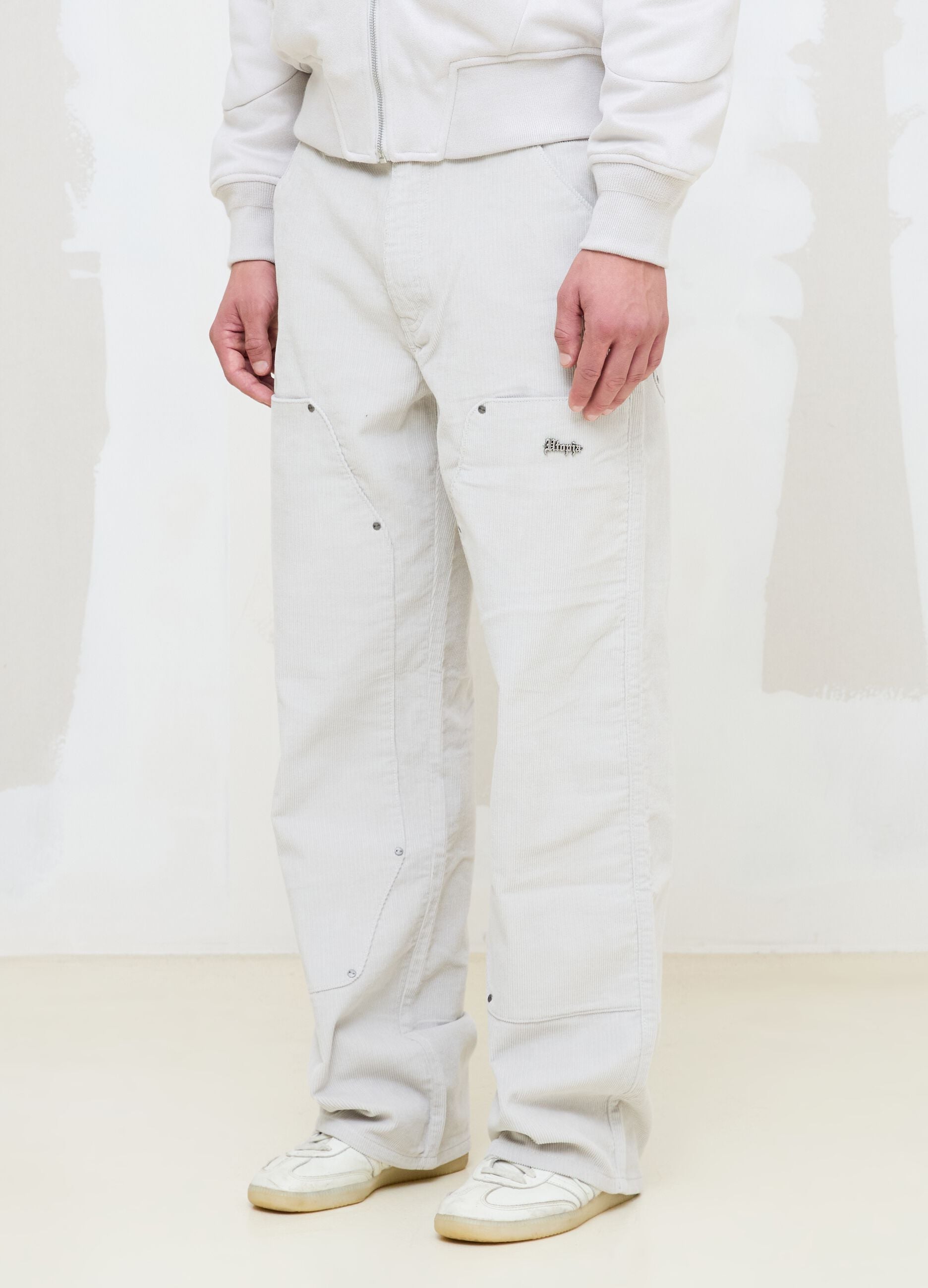 Corduroy Carpenter Trousers Light Beige