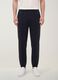 Navy blue relaxed-fit stretch joggers_1