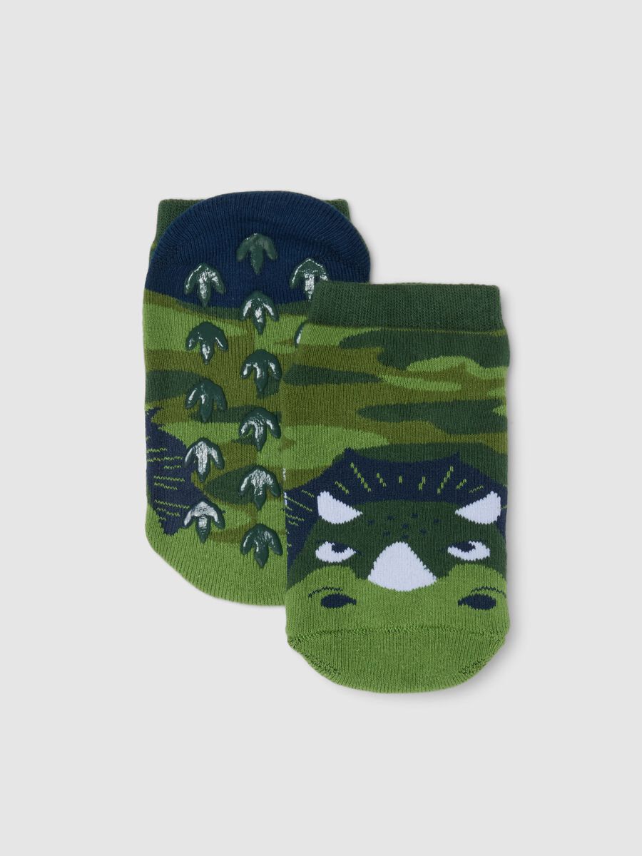 Calzini in misto cotone multicolor da bambino con design dinosauro_0