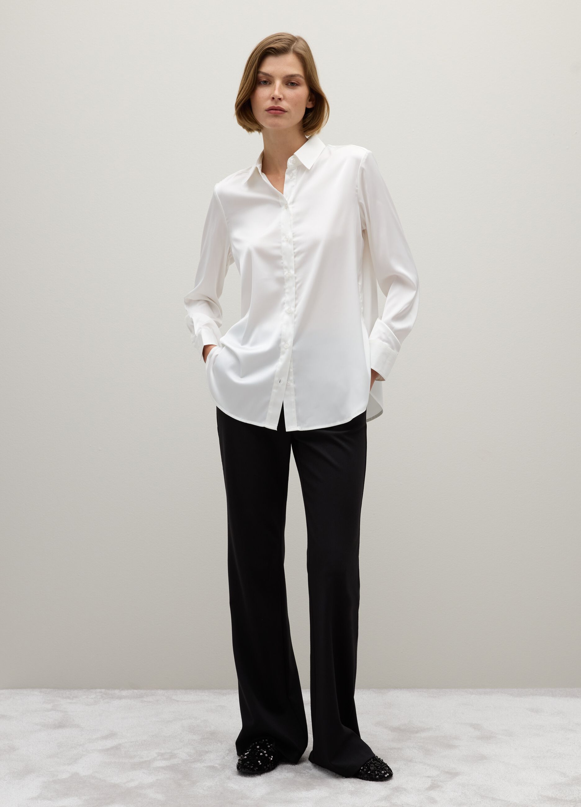 Camicia multicolor a maniche lunghe regular fit