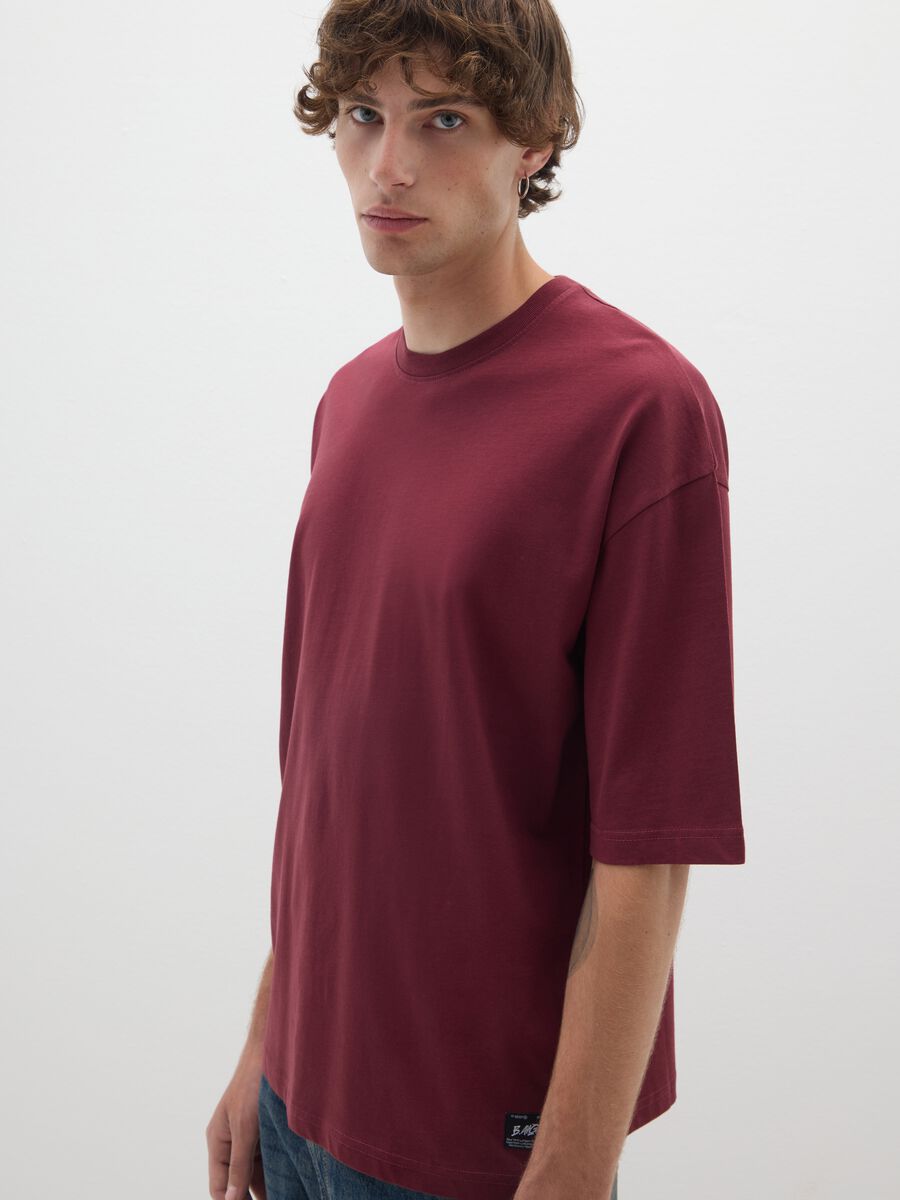 Red Boxy Fit Pure Cotton T-Shirt_0