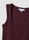 Purple stretch cotton tank top_5