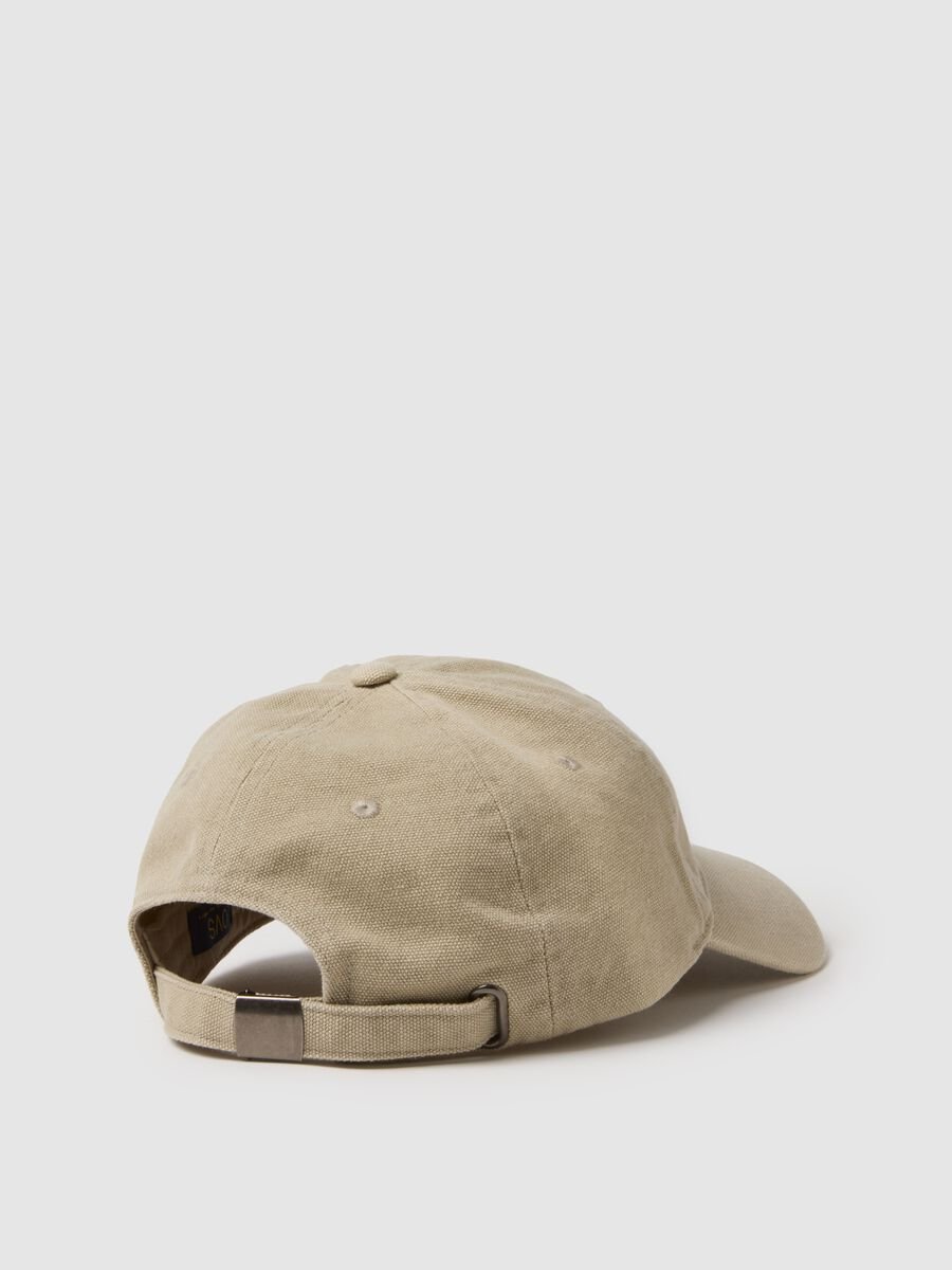 Grey pure cotton baseball cap_1