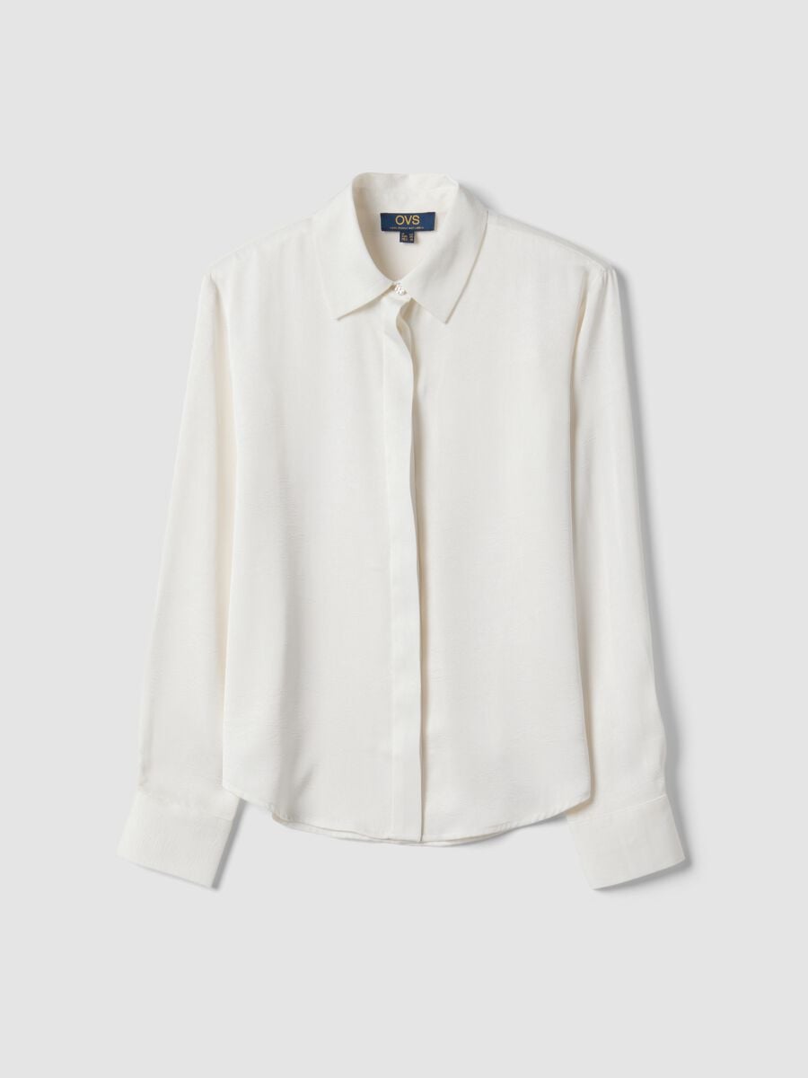 Camicia bianca regular fit con colletto classico_4