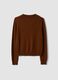 Brown pure wool polo-collar jumper_2